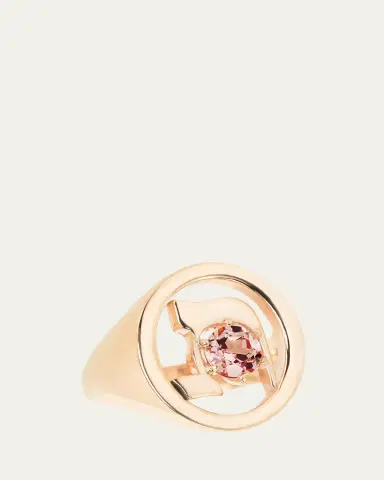 Procaccia Jewelry 18K Gold Hebrew TAV Initial Signet Ring | Thumbnail 4 Procaccia Jewelry 18K Gold Hebrew TAV Initial Signet Ring | Thumbnail 4