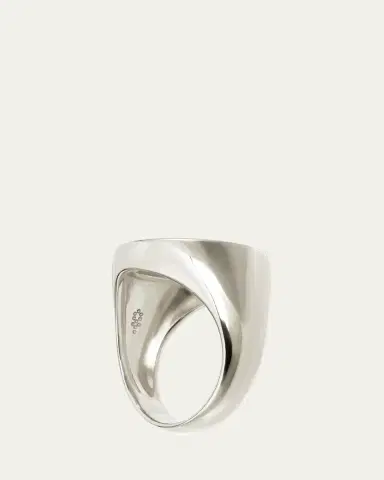 Procaccia Jewelry 18K Gold Hebrew SAMECH Initial Signet Ring | Thumbnail 3 Procaccia Jewelry 18K Gold Hebrew SAMECH Initial Signet Ring | Thumbnail 3