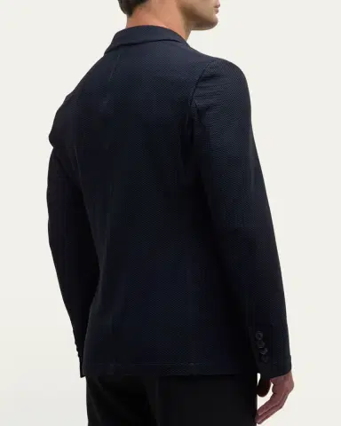 Giorgio Armani Men's Single-Breasted Rice Stitch Sport Coat | Thumbnail 3