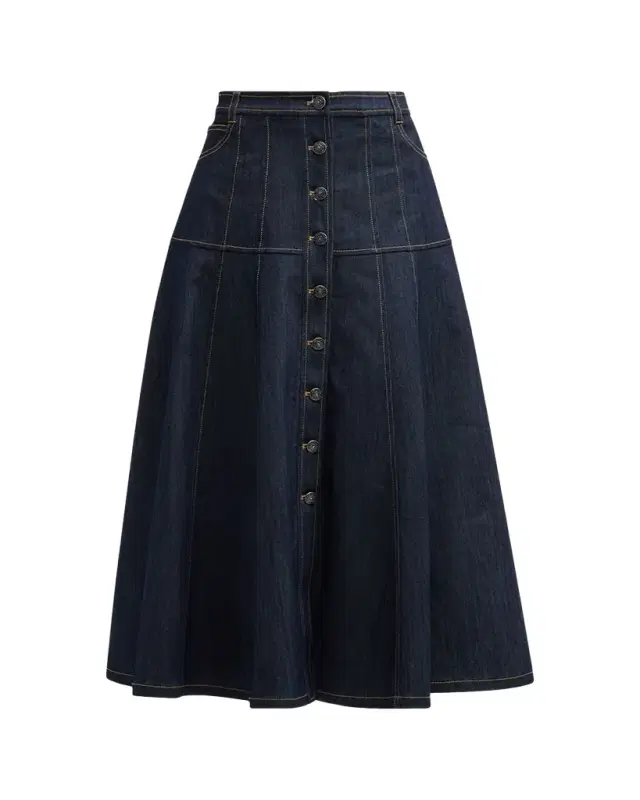 Cinq a Sept Veena Denim Midi Skirt