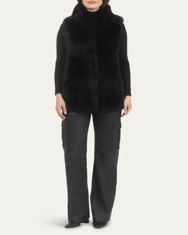 Gorski Reversible Merinillo Shearling Lamb Vest | Thumbnail 2 Gorski Reversible Merinillo Shearling Lamb Vest | Thumbnail 2