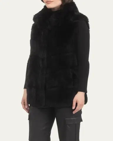 Gorski Reversible Merinillo Shearling Lamb Vest | Thumbnail 4 Gorski Reversible Merinillo Shearling Lamb Vest | Thumbnail 4
