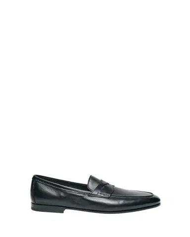 Santoni Men's Carlos Reverse Goodyear Leather Loafers | Thumbnail 1