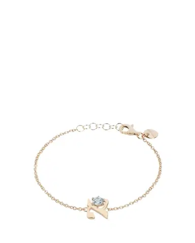Procaccia Jewelry 18K Gold Hebrew ALEF Initial Bracelet | Thumbnail 1 Procaccia Jewelry 18K Gold Hebrew ALEF Initial Bracelet | Thumbnail 1