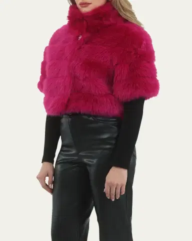 Gorski Reversible Merinillo Shearling Lamb Bolero | Thumbnail 4 Gorski Reversible Merinillo Shearling Lamb Bolero | Thumbnail 4