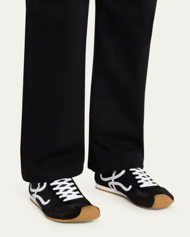 Loewe Men's Ballet Runner 2.0 Nylon & Calfskin Sneakers | Thumbnail 2 Loewe Men's Ballet Runner 2.0 Nylon & Calfskin Sneakers | Thumbnail 2
