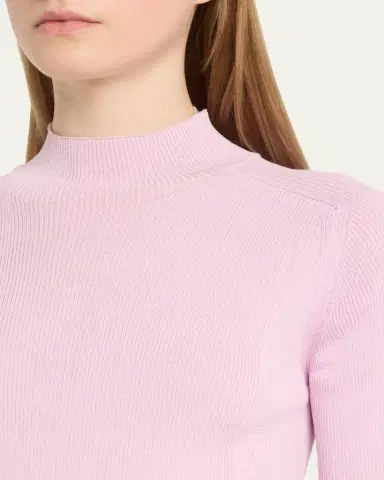 Lafayette 148 New York Ribbed Mock-Neck Sweater | Thumbnail 13