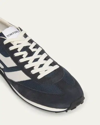 TOM FORD Men's Mick Tech Fabric and Suede Sneakers | Thumbnail 5 TOM FORD Men's Mick Tech Fabric and Suede Sneakers | Thumbnail 5