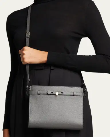 Valextra B-Tracollina Leather Shoulder Bag | Thumbnail 2 Valextra B-Tracollina Leather Shoulder Bag | Thumbnail 2
