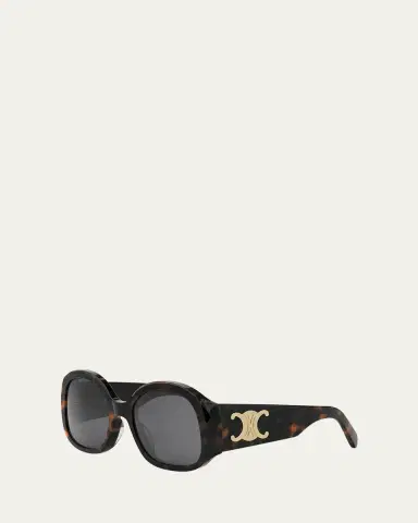 Celine Max Triomphe Round Acetate Sunglasses | Thumbnail 2 Celine Max Triomphe Round Acetate Sunglasses | Thumbnail 2