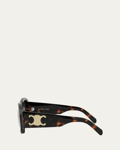 Celine Max Triomphe Round Acetate Sunglasses | Thumbnail 3 Celine Max Triomphe Round Acetate Sunglasses | Thumbnail 3
