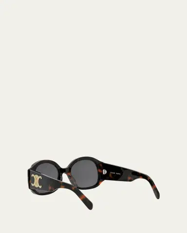 Celine Max Triomphe Round Acetate Sunglasses | Thumbnail 4 Celine Max Triomphe Round Acetate Sunglasses | Thumbnail 4