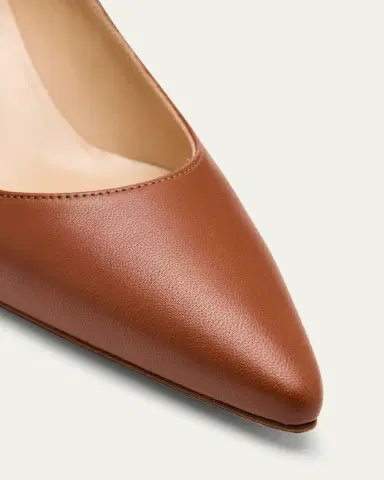 Manolo Blahnik Srila Leather Low Pumps | Thumbnail 5