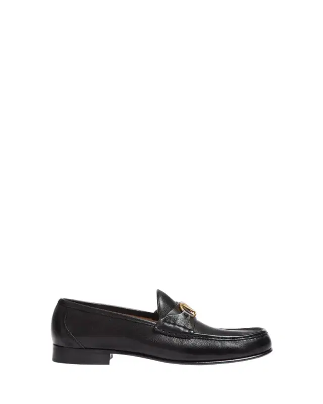 Men's VLogo Signature Leather Penny Loafers