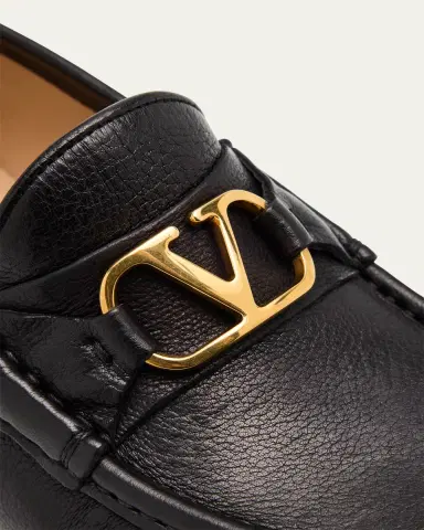 Valentino Garavani VLogo Medallion Leather Loafers | Thumbnail 5