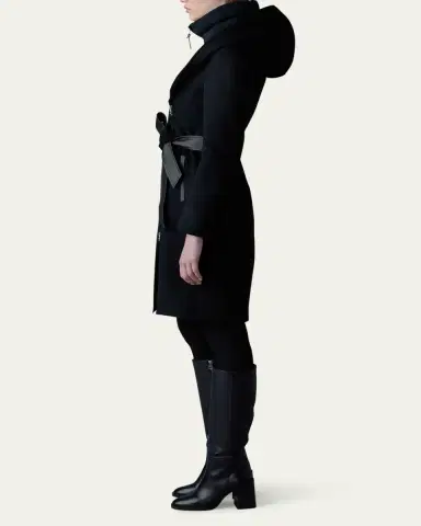 Mackage Shia 2-in-1 Double-Face Wool Coat with Removable Bib | Thumbnail 4 Mackage Shia 2-in-1 Double-Face Wool Coat with Removable Bib | Thumbnail 4