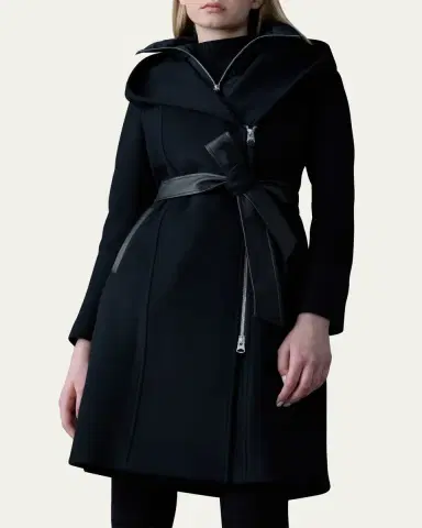 Mackage Shia 2-in-1 Double-Face Wool Coat with Removable Bib | Thumbnail 5 Mackage Shia 2-in-1 Double-Face Wool Coat with Removable Bib | Thumbnail 5