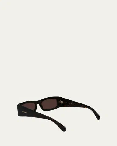 Ferragamo Men's Classic Logo Acetate Rectangle Sunglasses, 57mm | Thumbnail 3 Ferragamo Men's Classic Logo Acetate Rectangle Sunglasses, 57mm | Thumbnail 3