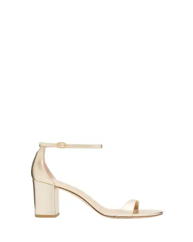 Stuart Weitzman Nudist II Leather Ankle-Strap Sandals | Thumbnail 1
