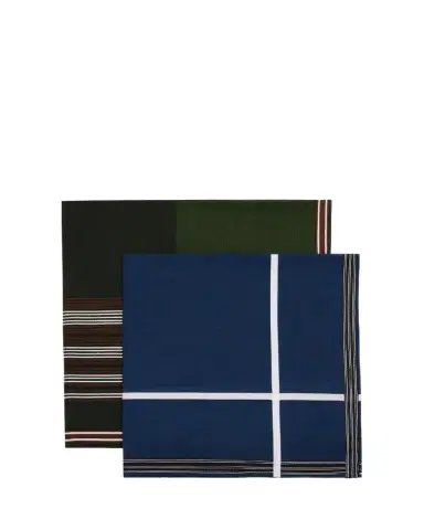 Simonnot Godard Men's 2-Pack Egyptian Cotton Handkerchiefs | Thumbnail 1 Simonnot Godard Men's 2-Pack Egyptian Cotton Handkerchiefs | Thumbnail 1