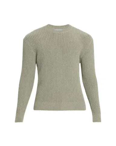 Bergdorf Goodman Men's Wide Rib Cotton Crewneck Sweater | Thumbnail 1