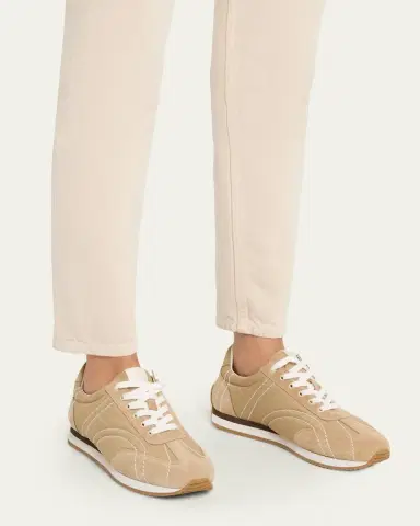 TOTEME Suede Retro Runner Sneakers | Thumbnail 2
