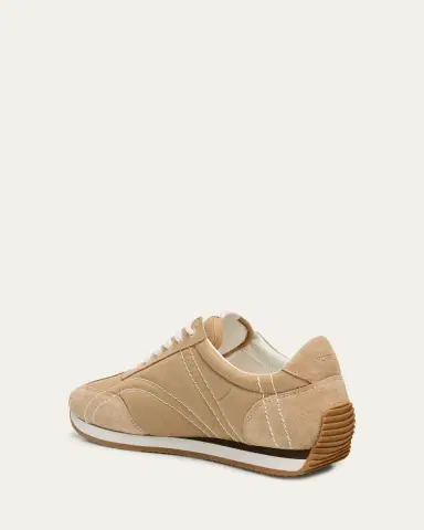TOTEME Suede Retro Runner Sneakers | Thumbnail 4