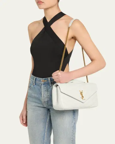 Saint Laurent Loulou Medium YSL Chain Shoulder Bag in Quilted Leather | Thumbnail 6 Saint Laurent Loulou Medium YSL Chain Shoulder Bag in Quilted Leather | Thumbnail 6