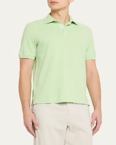 Fedeli Men's Pique Polo Shirt | Thumbnail 4