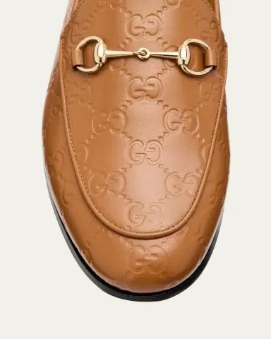 Gucci Jordaan GG Leather Bit Loafers | Thumbnail 3