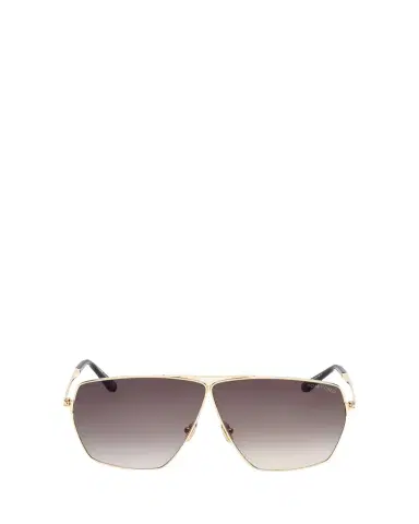 TOM FORD Stella Aviator Square Metal Sunglasses | Thumbnail 1