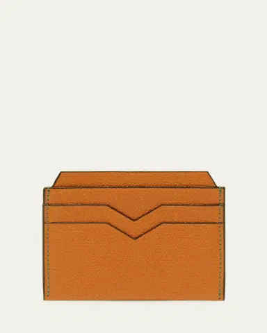 Valextra Men's V-Slot Leather Card Case | Thumbnail 3