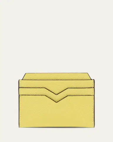 Valextra Men's V-Slot Leather Card Case | Thumbnail 5