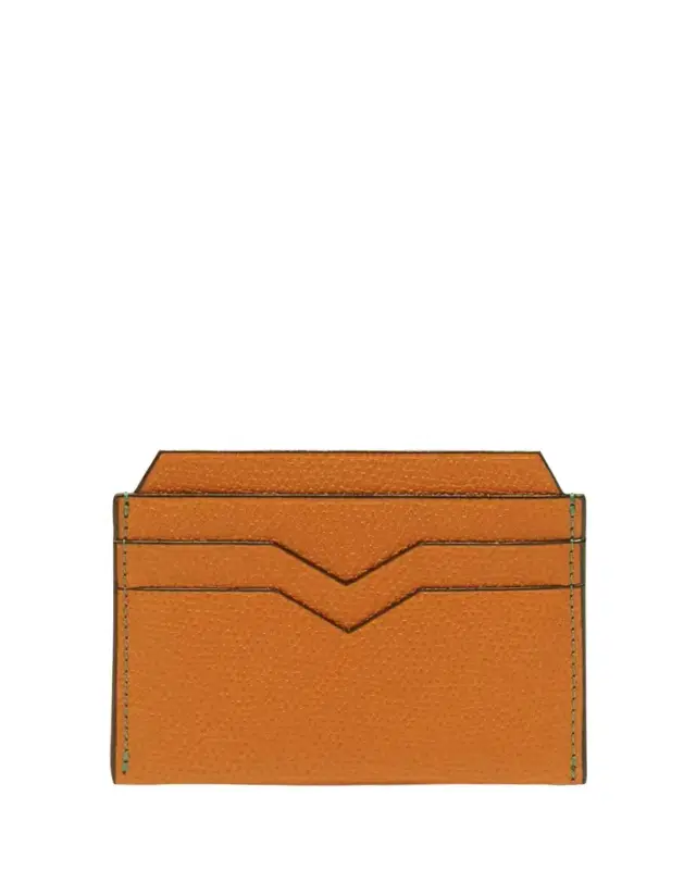 Men's V-Slot Leather Card Case