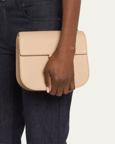 TOM FORD Tara Mini Shoulder Bag in Grained Leather | Thumbnail 6