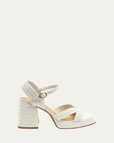 Castañer Valle Metallic Raffia Platform Sandals | Thumbnail 6 Castañer Valle Metallic Raffia Platform Sandals | Thumbnail 6
