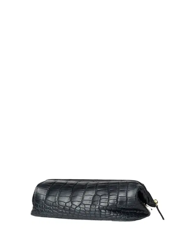 Abas Men's Alligator Travel Toiletry Bag