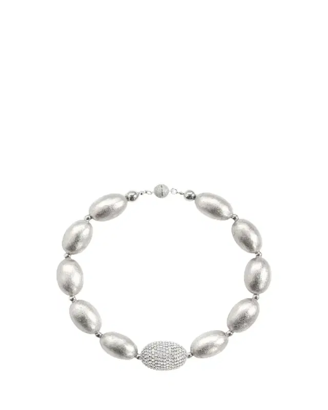 Saule Label Cherie 18" Necklace in Silver Sheer
