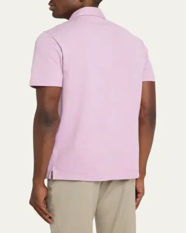 Brioni Men's Jersey Pique Polo Shirt | Thumbnail 11