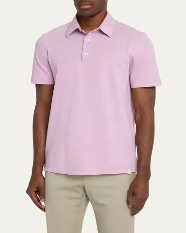 Brioni Men's Jersey Pique Polo Shirt | Thumbnail 12