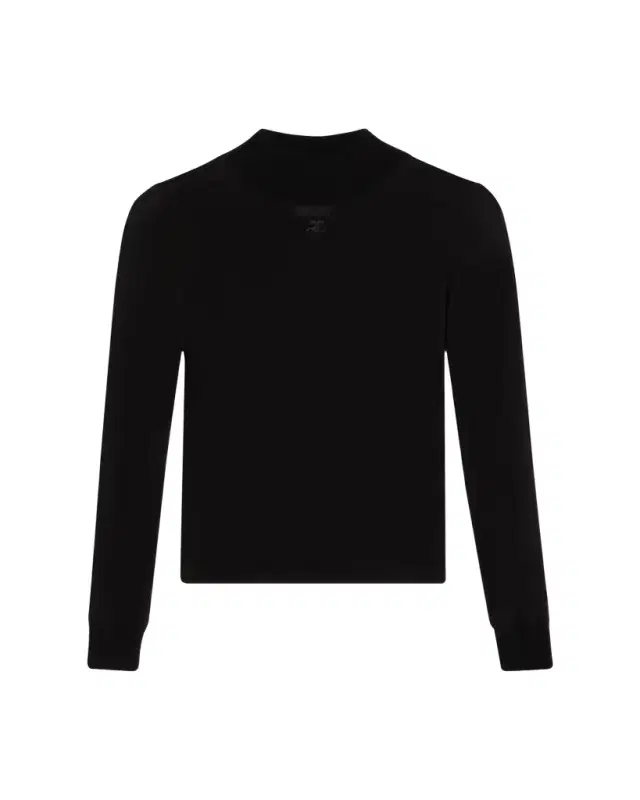 Re-Edition Mock-Neck Long-Sleeve Fitted Top