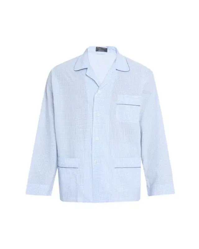 Bergdorf Goodman Men's Cali Cotton Gingham Long Pajama Set
