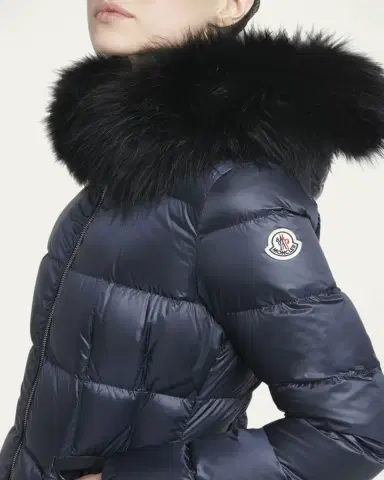 Moncler Boed Hooded Shearling-Trimmed Short Down Jacket | Thumbnail 5