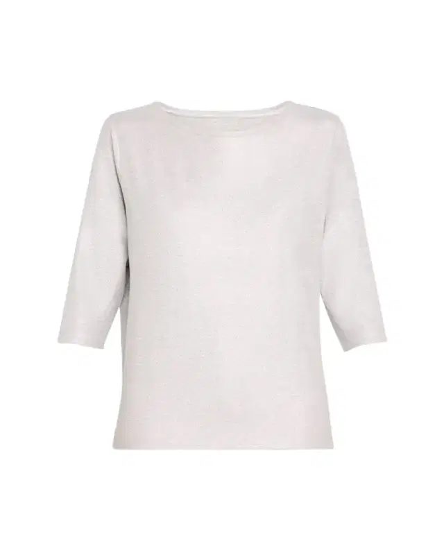 Majestic Filatures Soft Touch 3/4-Sleeve Metallic Jersey T-Shirt