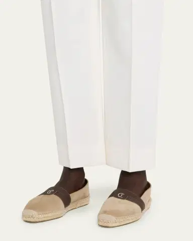 Christian Louboutin Men's Alfarica Nubuck Leather Espadrilles | Thumbnail 2 Christian Louboutin Men's Alfarica Nubuck Leather Espadrilles | Thumbnail 2