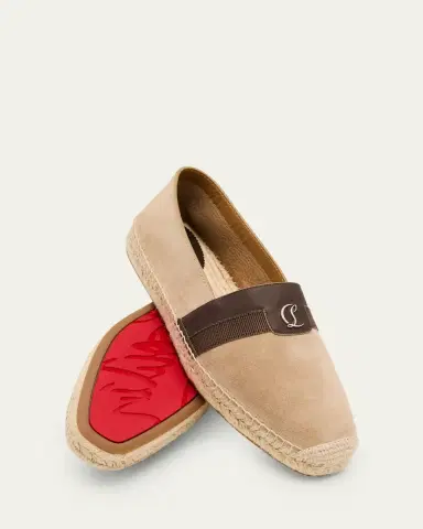 Christian Louboutin Men's Alfarica Nubuck Leather Espadrilles | Thumbnail 5 Christian Louboutin Men's Alfarica Nubuck Leather Espadrilles | Thumbnail 5