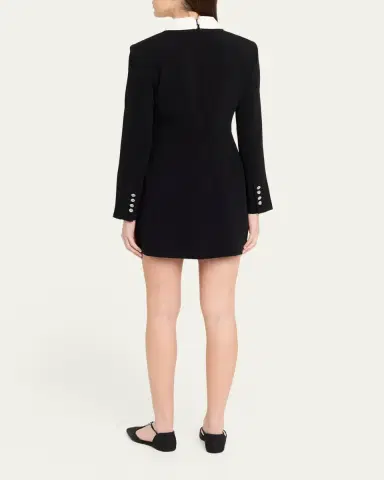 Cinq à Sept Sheryl Tailored Crystal-Button Mini Dress | Thumbnail 3