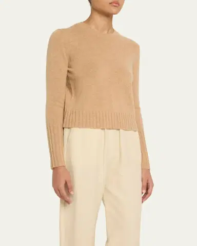 Guest in Residence Shrunken Crewneck Sweater in Cashmere | Thumbnail 12