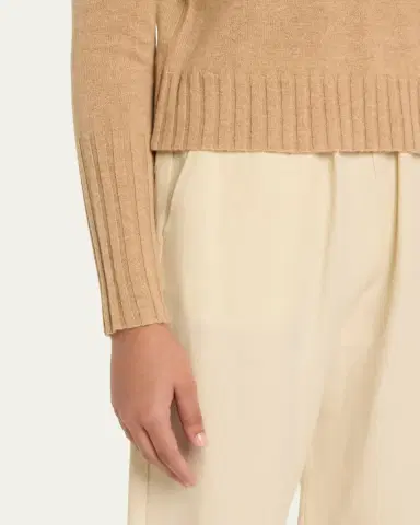 Guest in Residence Shrunken Crewneck Sweater in Cashmere | Thumbnail 13
