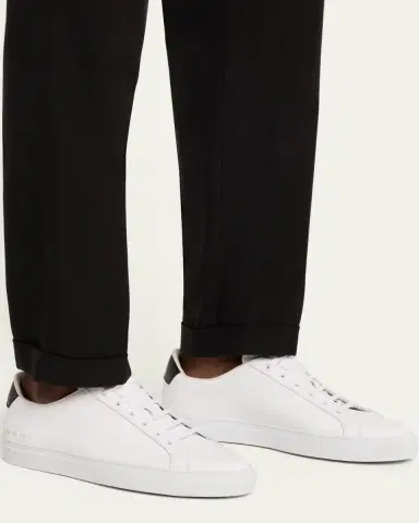 Common Projects Men's Retro Classic Bicolor Leather Low-Top Sneakers | Thumbnail 2 Common Projects Men's Retro Classic Bicolor Leather Low-Top Sneakers | Thumbnail 2